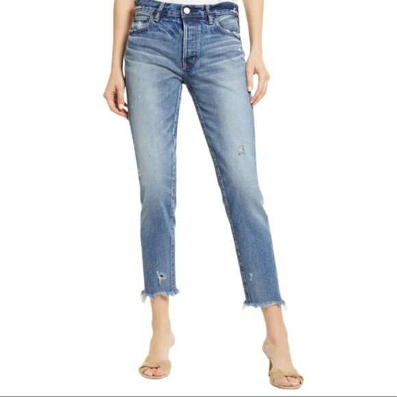 Moussy Merry Distressed Tapered Jeans - Picture 11 of 11